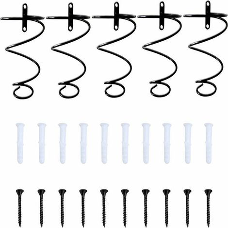 Porte bouteilles 6 Pièces Bouteille de Vin Murale en Fer, Organisateur De Casier à Vin Suspendu en Métal, Wall Mounted Iron Wine Rack, Appliquer Au Support de Stockage, Support de Stockage de Bouteil (1/5)