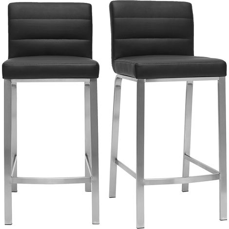 Taburetes de bar modernos negros 66 cm TOMY (1/5)