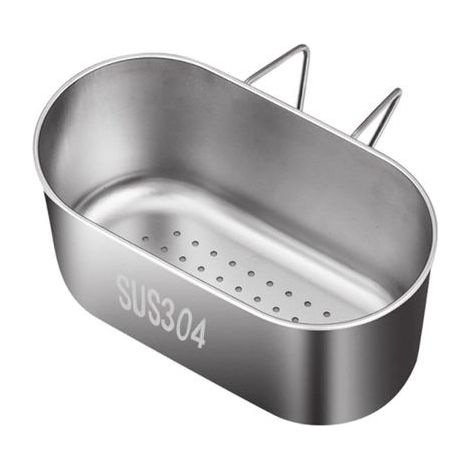 CCYKXA 2-Piece Sink Drain Basket Strainer - Stainless Steel, Easy to Use, for Kitchen, Over-Sink Drying Rack for Storing and Washing Dishes/Fruits/Vegetables