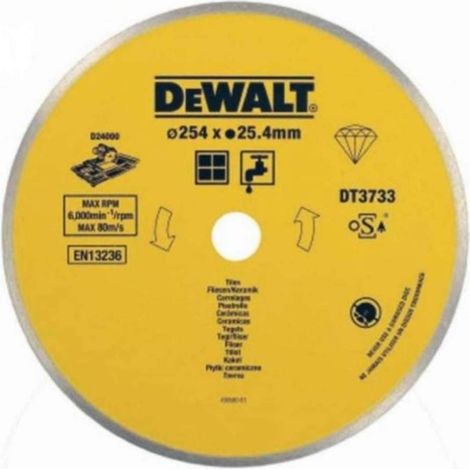 Dewalt DT3734-XJ lama per sega per piastrelle 250 mm