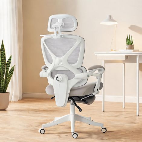 Chaise de bureau gris Claro en malla 71 x 70 x 129 cm (1/5)