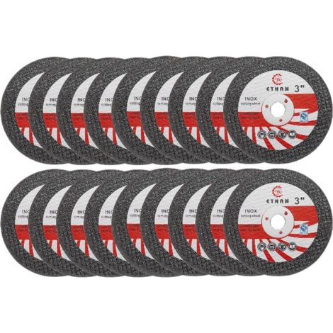 Lot de 18 accessoires pour outils électriques, mini lame de meuleuse d'angle de 7,6 cm, disque de coupe de 76 mm, disque de coupe en métal, meule (1/5)