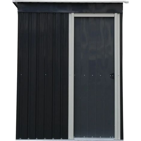 Casetta in Metallo 151x130 cm con Tetto Monofalda 2 m2 Lucchetabile (1/4)