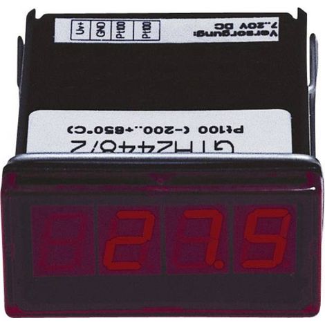 Greisinger GTH2448/3 Display LED GTH 2448/3Pt100, 2 conduttori Da -60 a +199,9 °C Dim. installazione 45 x 22 mm