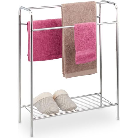 Porta asciugamani con ripiano