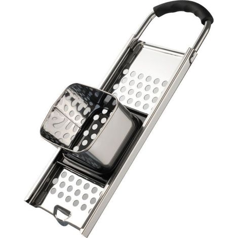 Piatto per gnocchi, grattugia per gnocchi, grattugia per gnocchi, acciaio inox, plastica, circa 33 x 11 x 6,7 cm, argento (1/3)