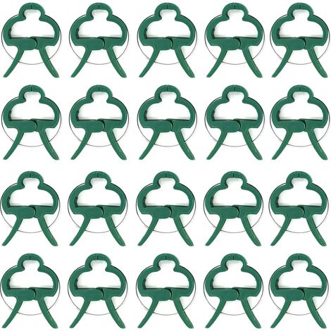 Lot de 20 pinces à plantes Kit de fixation pour tomates, roses, concombres (1/5)