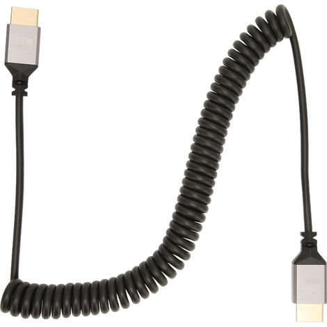 Câble HDMI en Spirale Haute Vitesse 4K 60Hz Mâle-Mâle pour Ordinateur TV Moniteur Caméra (1/5)