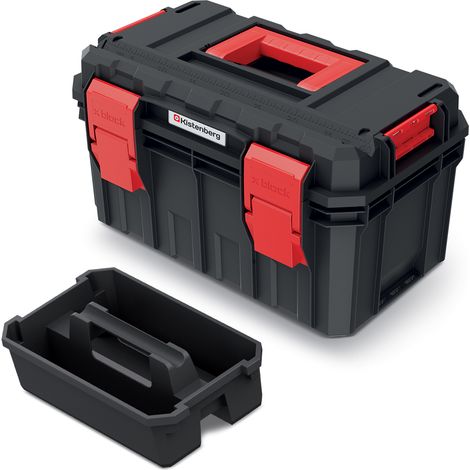 Kistenberg Werkzeugkoffer S BLOCK PRO 45 mit Werkzeugtrage
