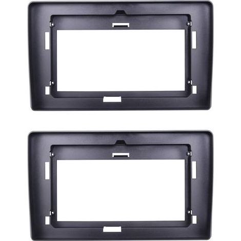 2-teilige 10,1-Zoll-Autoradioblende für Hiace 2010–2018, 2-DIN-Blende, Audio-Montageadapter-Rahmen-Kit (1/2)