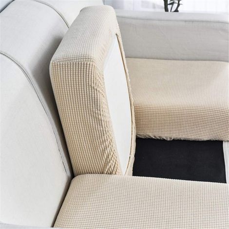 1 Housse de coussin, extensible, antidérapante, motif jacquard, pour salon (1/5)