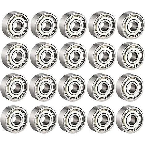 JANMIR-Roulements à billes 608Zz, roulements à billes miniatures à gorge profonde pour métal 608Zz (8 mm x 22 mm x 7 mm) (1/4)