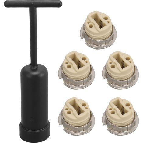 G9-Lampensockel, kompakter Mini-Federmechanismus, 5-teilige G9-Keramik-Lampenfassung, hochtemperaturbeständig, fest für Scheinwerfer (1/5)