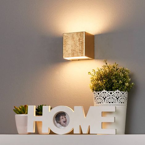 LED Wandleuchte, Up-Down-Licht, Dimmbar, Gold, Schwarz, 30 cm x 14 cm LED Wandleuchte, Up-Down-Licht, Dimmbar, Gold, Schwarz, 30 cm x 14 cm
