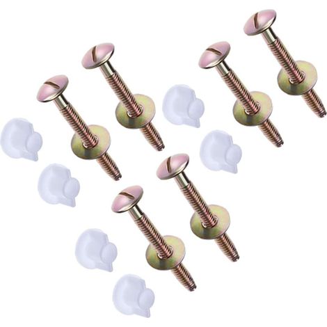Kit de Fixation Wc Boulon de Réservoir avec Vis, 6 Pièces (1/5)