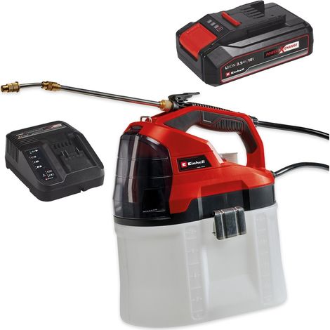 Einhell 18v Cordless Pressure Sprayer Handheld Power X-Change + 2.5AH Battery (1/5)