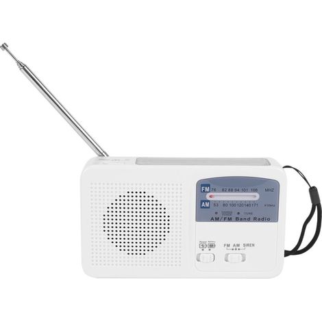 Filiyano – lampe torche LED et – Radio d'urgence avec manivelle solaire et manivelle électrique, chargeur de batterie USB, radio FM/AM, lampe torche (1/5)