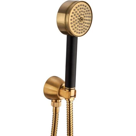 Set doccia con presa acqua e doccetta in ottone colore ottone spazzolato Mamoli Gio Ponti 0000FR14002G Ottone spazzolato (1/3)