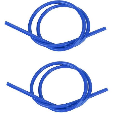 Deux fils d'allumage, fils d'allumage à âme en carbure de silicium de 8 mm, 1 mètre de long, bleus. (1/4)