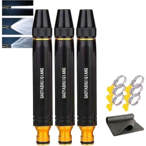 Pistolet d'arrosage haute pression pour lavage de voiture – 3 modes de pulvérisation – Buse réglable pour nettoyage extérieur (1/5)