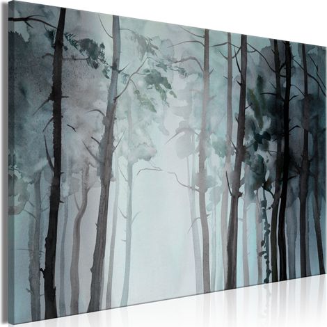 Gemälde – Nebelwald (1-teilig) breit (1/3)