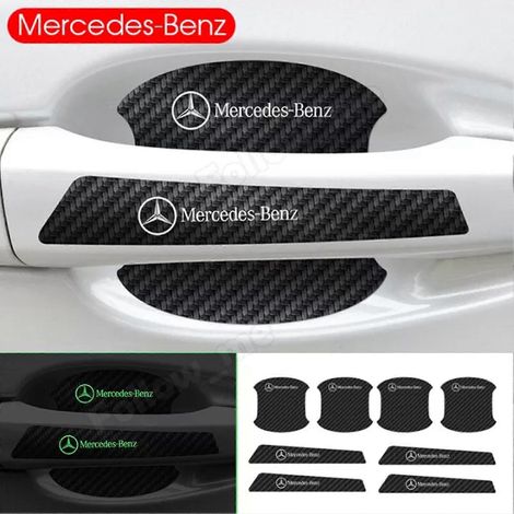 Lot de 8 autocollants lumineux extensibles pour poignées de portières de voiture Mitsubishi. (1/5)