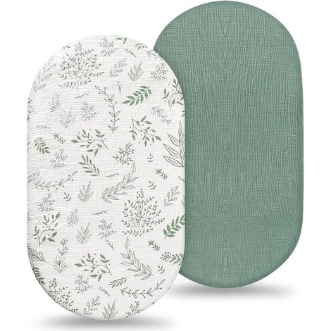 Draps Housses, Protège Matelas Bebe, Drap Housse Bébé Unisexe, Taille 82cm x 41cm, Lits Bébé, Lit Enfant Ballon (1/3)