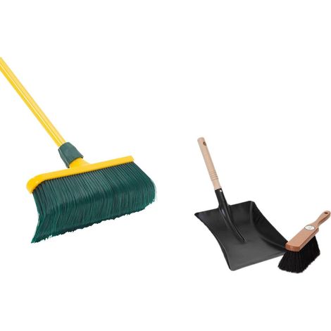Balai griffes 30 cm plastique + pelle crin de cheval