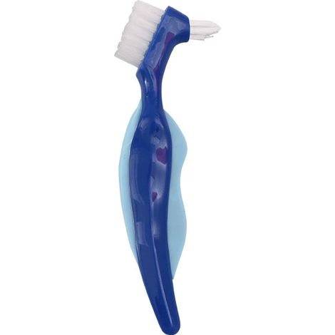 2 Brosse prothèse, double face, poils multicouches, portable, nettoyage dents artificielles, maison voyage(Troisième trimestre : septembre) (1/5)