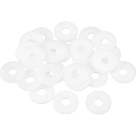 25Pcs Entretoise Plastique M10 Rondelle 10mm ID 25mm OD 2mm Épais (1/5)