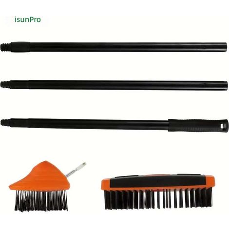 jardin Outil de désherbage 3 en 1 à têtes multiples avec brosse et arrache-mauvaises herbes (1/5)