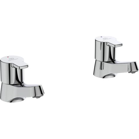 Ideal Standard - Calista, Coppia di rubinetti per lavabi, Cromato (1/4)