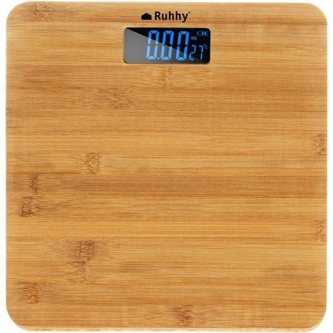 Bilancia pesapersone lcd - ruhhy in legno 22522 (1/5)