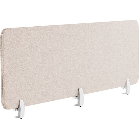 Schreibtischtrennwand beige 180 x 40 cm WALLY (1/5)