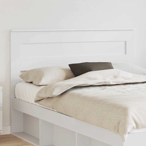 Vidaxl – Tête de lit moderne en bois d'ingénierie blanc – Design épuré – Facile à nettoyer – Pour chambre contemporaine