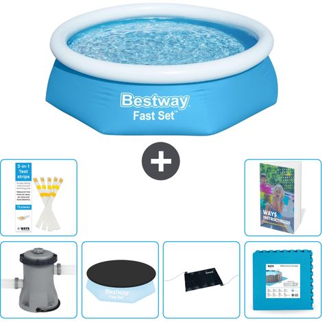 Bestway Piscina Bestway Fast Set Rotonda - 244x61 cm - 7-pezzi  S273
