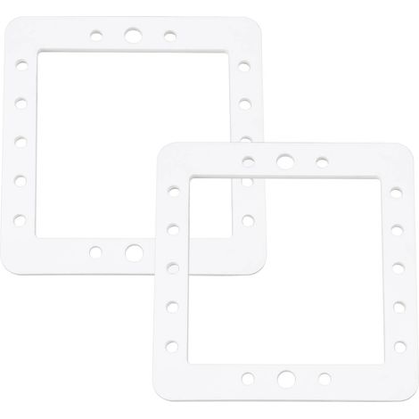 2 Pièces Joint à Bride Joint à Lèvre à Double Couche Joint D'étanchéité à Bouche Carrée 145 X 140mm pour Mini-écumoire de Piscine Blanc (1/5)