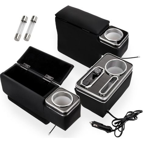 Car modification parts three-piece set: center console storage box, no-drill glove box, suitable for Hiace 200 series - LKT187 (three-piece set, seven colors). (1/3)