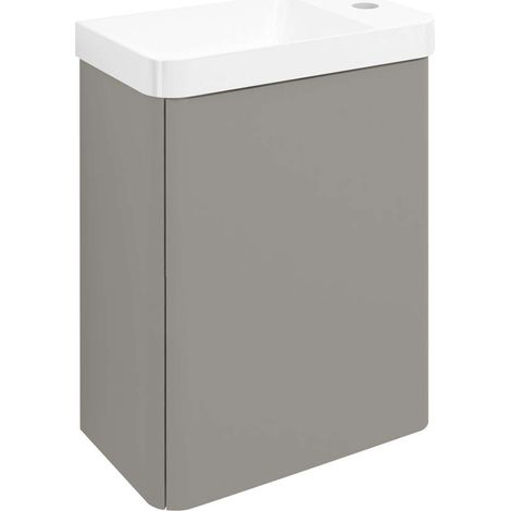 Sapho Zorba - Mueble de lavabo, 39x22x50 cm, 1 puerta izq./dcha., agila LT113-4343 (1/5)