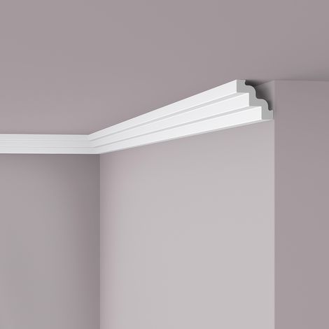 Cornisa NMC ST3 NOMASTYL Noel Marquet Moldura decorativa Perfil de estuco diseño moderno blanco 2 m (1/5)