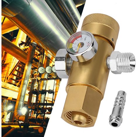 Sauerstoffdruckminderer 0,4–25 MPa, Luftdurchflussregler, Manometer (1/5)