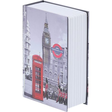 Boîte de Rangement Sécurisée pour Livres de Détournement de Petite Taille, Coffre-fort Secret de Dictionnaire avec Serrure à Combinaison de sécurité, Boîte de Rangement Portable (1/5)