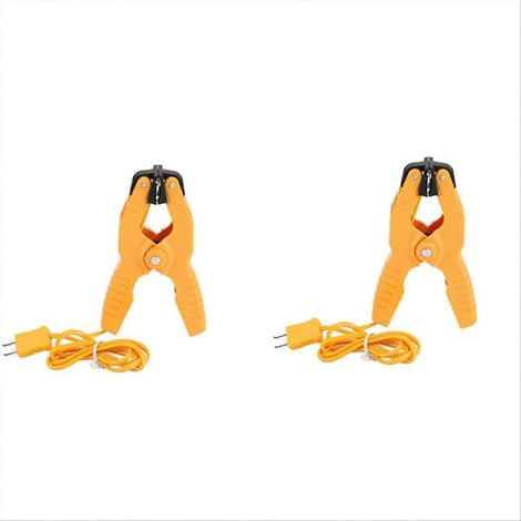 Set mit 2 Thermoelementklemmen Typ K mit Bananensteckeradapter – Thermoelementsensor für Heizung, Lüftung, Klima und Sanitär (1/5)