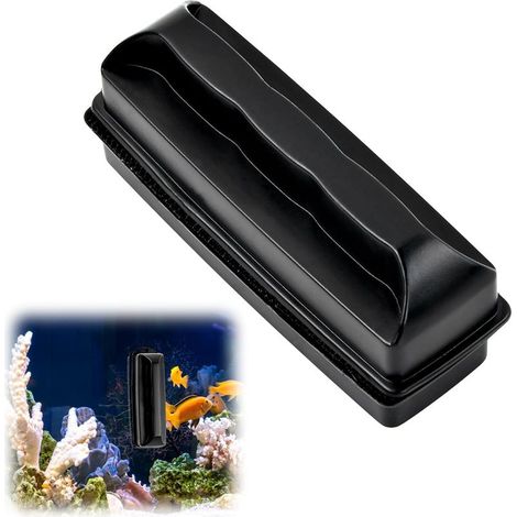 Aquarium Verre Brosse magnétique, Nettoyeur de vitre magnétique pour algues, Nettoyeur de vitre magnétique pour Aquarium, Brosse magnétique pour Aquarium sans Rayures (1/5)