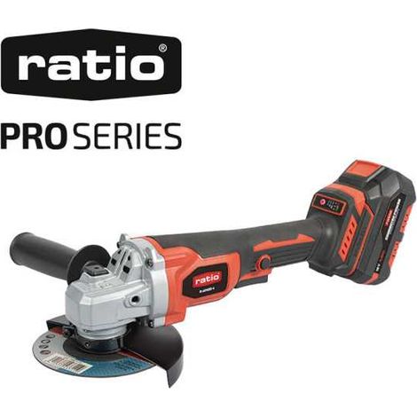 Amoladora Brushless RAM20-4 1 Batería 4.0A Ø115 RATIO PRO