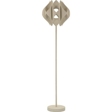 Lampada da terra Space in ferro color crema 39,5x155 cm