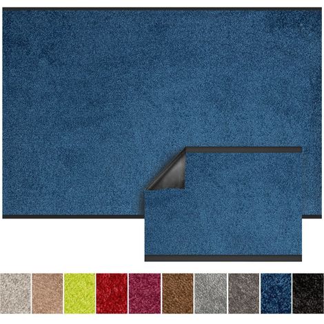Tapis de Porte Paillasson d'entrée Performa, Bleu, 200 x 200 cm