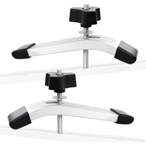 2 ensembles rail T track pince serrage, jeu pinces maintien acier allié rapide pour travail bois T-slot (2pcs) (1/5)