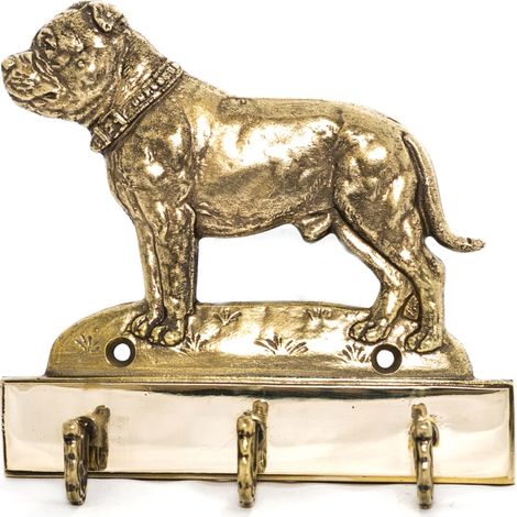 American Staffordshire Terrier, Amstaff, Amstaf I - colgador de llaves con perro, soporte de latón para accesorios de perros, elegante decoración de pasillo de Art-Dog (1/5)