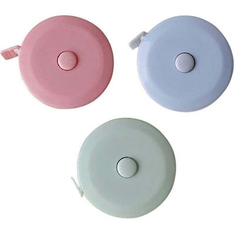 3 Piece Tape Measure, 150cm/59in Retractable Body Tape Measure Customized Tape Measure for Measuring Length, Chest, Waist, etc (1/4)